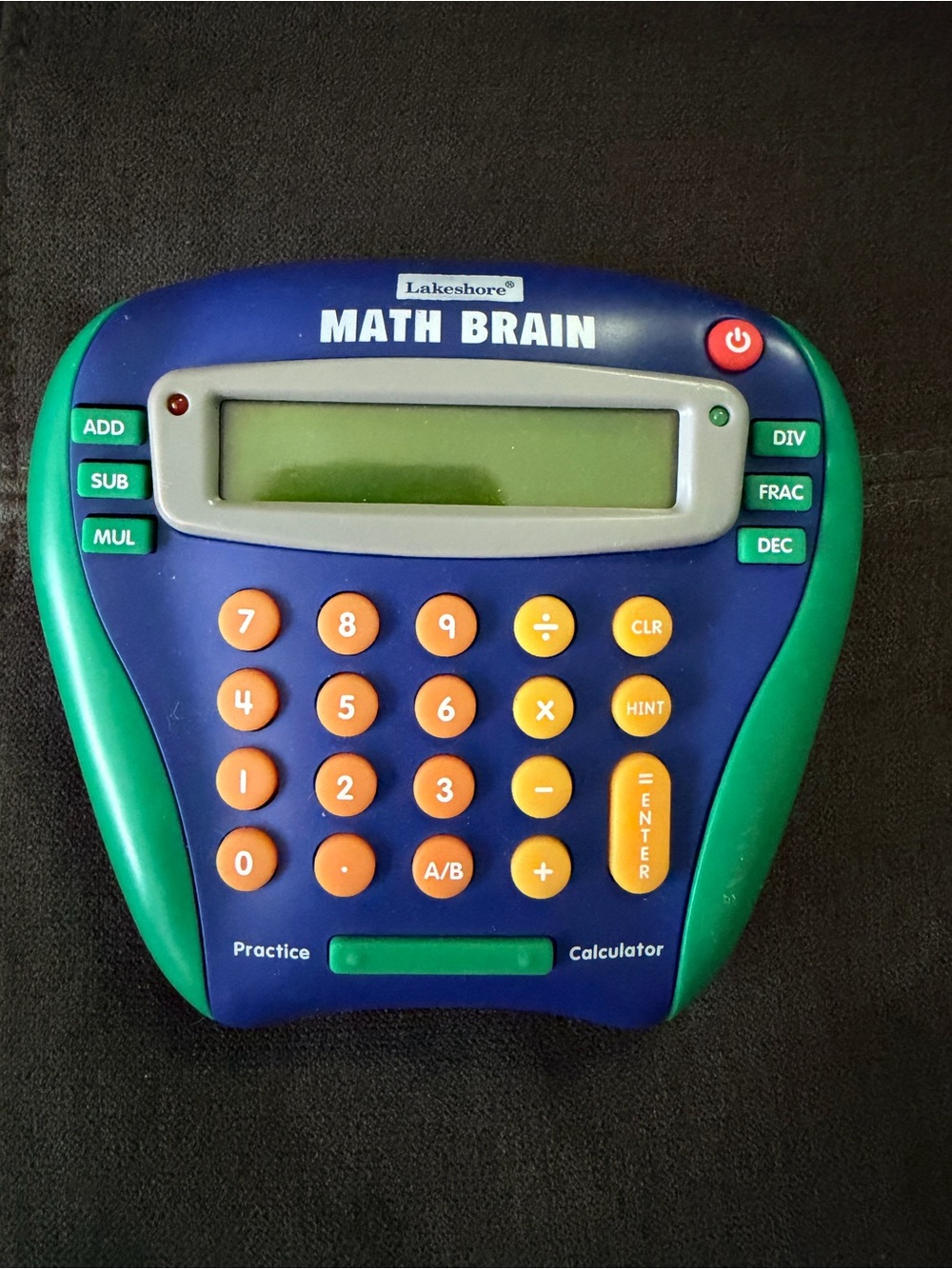 Math Brain Kids Calculator - Blue & Green